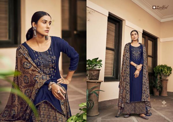 Zulfat Sohni Pure Wool Pashmina Designer Dress Material Collection 